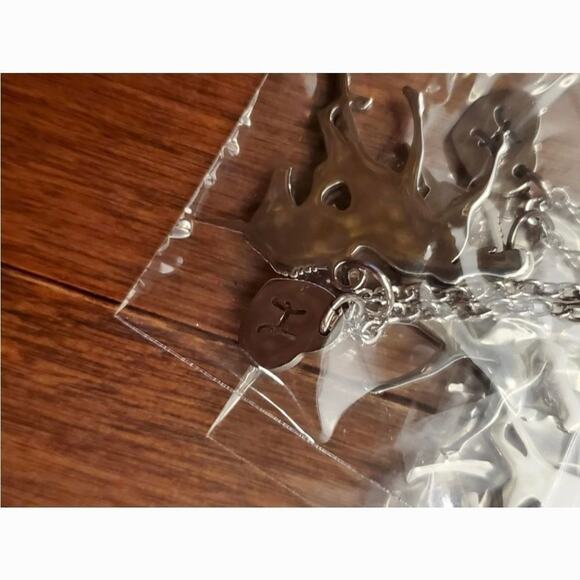 STAINLESS STEEL unicorn initial‎ necklace - Picture 7 of 12